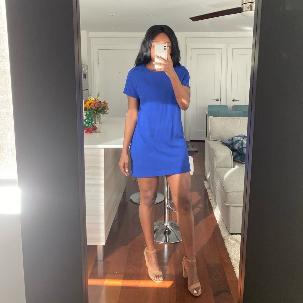 Royal Blue Shift Dress